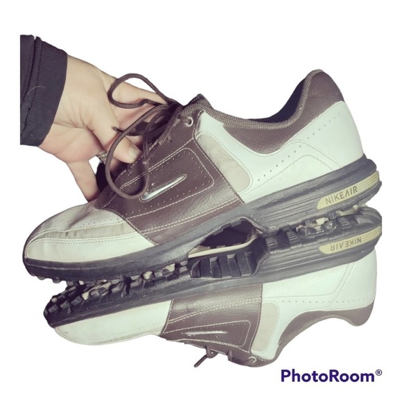 Nike Air Tour saddle golf shoes brown and white men size 10 - Picture 5 of 7